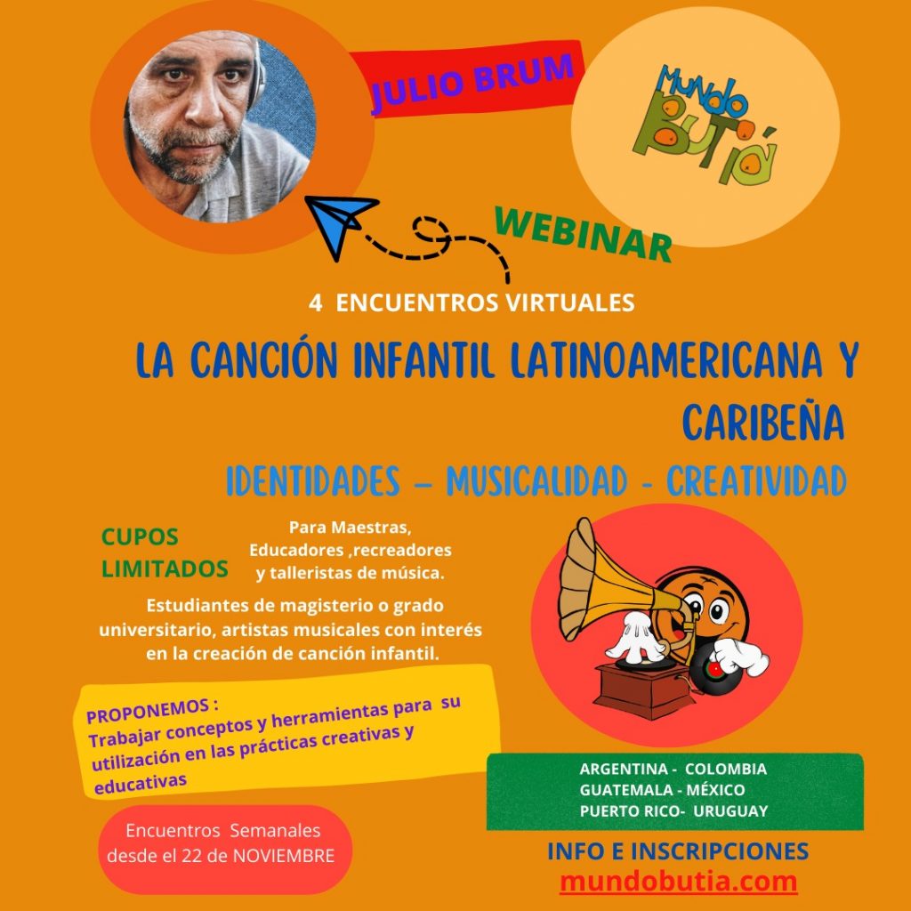 WebinarLA CANCIÓN INFANTIL LATINOAMERICANA Y CARIBEÑA